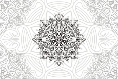 Flower Mandala. Vintage decorative elements. Oriental pattern, vector