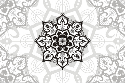 Flower Mandala. Vintage decorative elements. Oriental pattern, vector