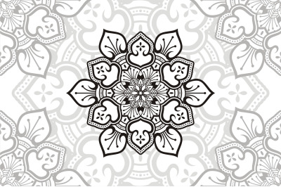 Flower Mandala. Vintage decorative elements. Oriental pattern, vector