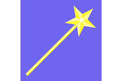 Magic wand with star