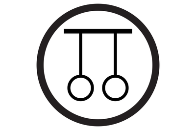 Gymnastic rings icon