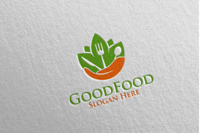 Good Food Logo for Restaurant or Cafe 52