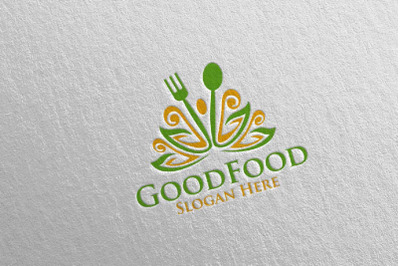 Good Food Logo for Restaurant or Cafe 54