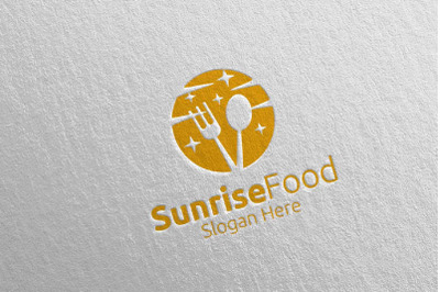 Sunrise Food Logo for Restaurant or Cafe 57