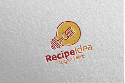 Recipe Idea Food Logo for Restaurant or Cafe 60