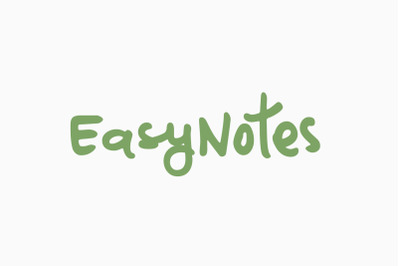 EasyNotes | A Casual Handwritten Font