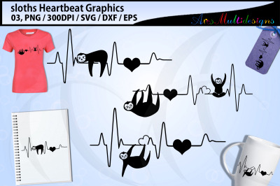 Sloth heartbeat graphics