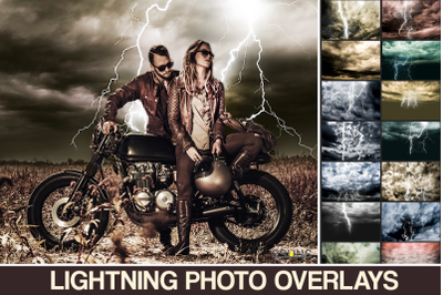 52 Lightning photoshop overlay&2C; stormy photo overlay&2C; Rain and clouds