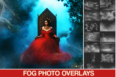 30 Fog overlay, Photoshop overlay, Smoke, fog, halloween