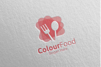 Color Food Logo for Restaurant or Cafe 66