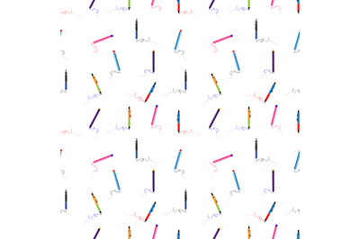 pen seamless pattern, copy space