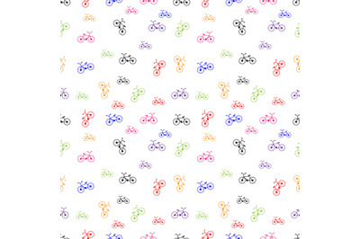 bicycle seamless pattern, copy space