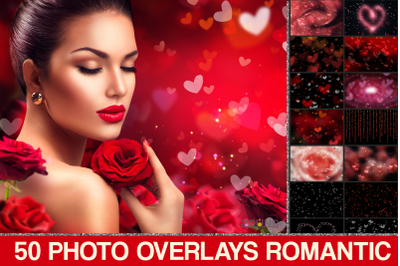 Heart Bokeh, Valentines Bokeh, Romantic overlays, Photoshop overlays