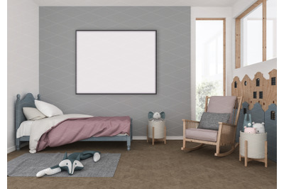 Interior scene - artwork background - frame mockup