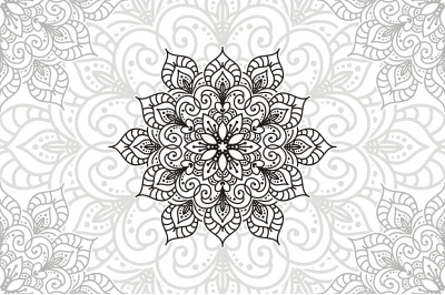 Flower Mandala. Vintage decorative elements. Oriental pattern, vector