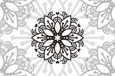 Flower Mandala. Vintage decorative elements. Oriental pattern, vector