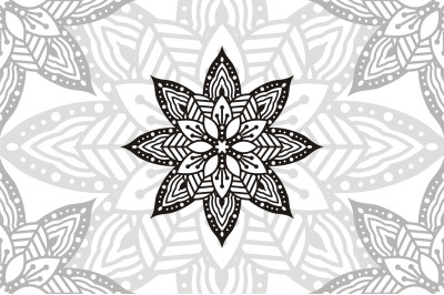 Flower Mandala. Vintage decorative elements. Oriental pattern, vector