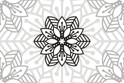 Flower Mandala. Vintage decorative elements. Oriental pattern, vector