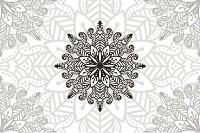 Flower Mandala. Vintage decorative elements. Oriental pattern, vector