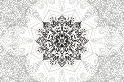 Flower Mandala. Vintage decorative elements. Oriental pattern, vector