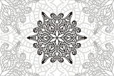 Flower Mandala. Vintage decorative elements. Oriental pattern, vector