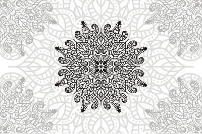 Flower Mandala. Vintage decorative elements. Oriental pattern, vector