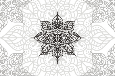 Flower Mandala. Vintage decorative elements. Oriental pattern, vector