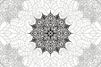 Flower Mandala. Vintage decorative elements. Oriental pattern, vector