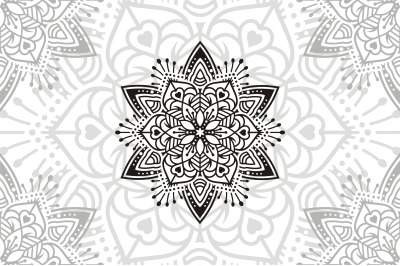Flower Mandala. Vintage decorative elements. Oriental pattern, vector
