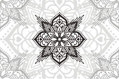 Flower Mandala. Vintage decorative elements. Oriental pattern, vector