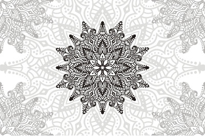 Flower Mandala. Vintage decorative elements. Oriental pattern, vector