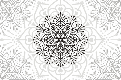 Flower Mandala. Vintage decorative elements. Oriental pattern, vector