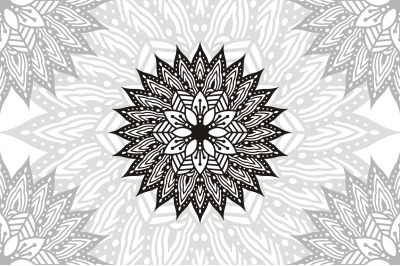 Flower Mandala. Vintage decorative elements. Oriental pattern, vector