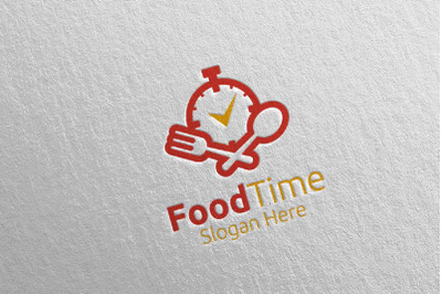 Food Time Logo for Restaurant or Cafe 77