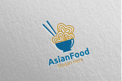 Asian Logo for Nutrition or Supplement Concept 78