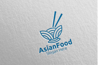 Asian Logo for Nutrition or Supplement Concept 79