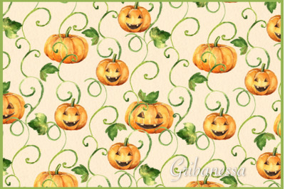Halloween pumpkins pattern