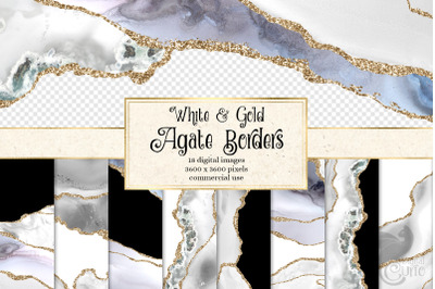 White Agate Borders