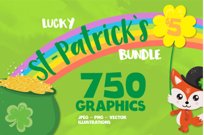 St-Patricks day bundle 750 graphics