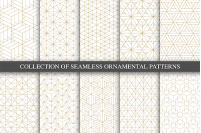 Ornament seamless geometric patterns