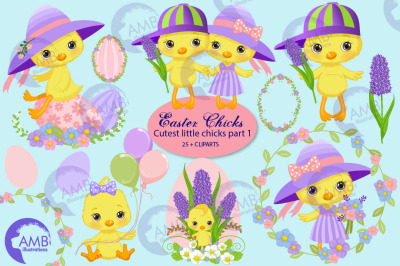 Easter chicks clipart part 1 AMB-2726