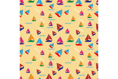 boat seamless pattern, copy space