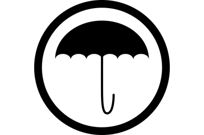 Umbrella icon black white