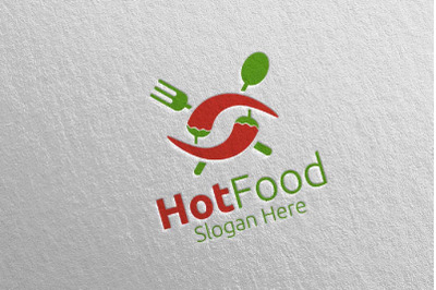 Chili Food Logo for Restaurant or Cafe 96