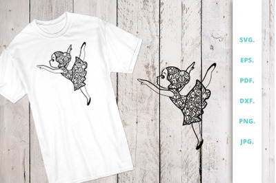 Cute Ballerina out of Mandala 1