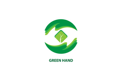 green hand logo