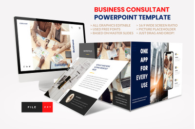 Business - Consultant Finance PowerPoint Template