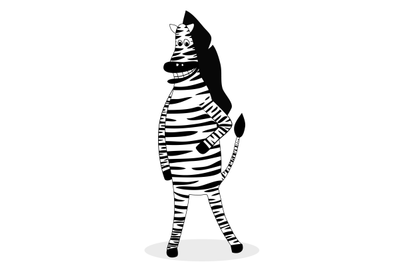 Zebra cartoon vector