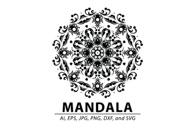 Download Half Sunflower Mandala Svg