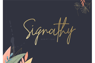 Signathy Font